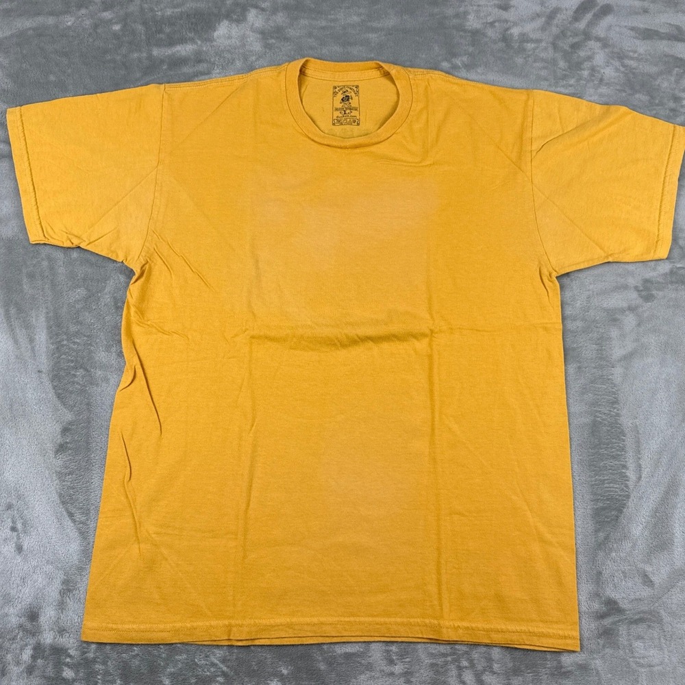 The Duck Company Mens L Mustard Yellow Ocean Encounters Curacao Scuba T-Shirt